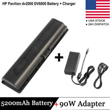 6 Cell Battery+90W Charger For HP Pavilion DV2000 DV6000 432306-001 441425-001  picture