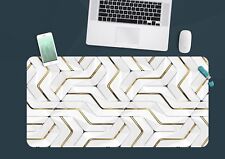 3D Modern Fashion White 8 Texture Non-slip Office Desk Mouse Mat Keyboard Game picture