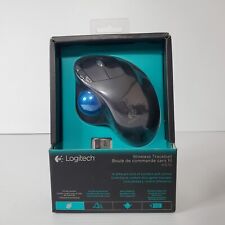 Logitech M570 Wireless Trackball Mouse For PC & Mac Black Color New Sealed  picture