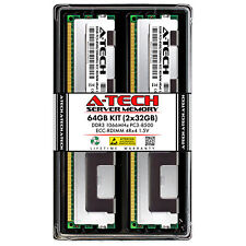 A-Tech 64GB 2x 32GB 4Rx4 PC3-8500R DDR3 1066MHz ECC RDIMM REG Server Memory RAM picture