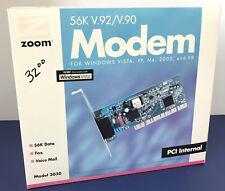 ZOOM 56K V.92/V.90 ZOOM® MODEM MODEL 3030 56K PCI INTERNAL DATA FAX VOICE picture