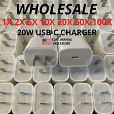Lot 20W PD Power Adapter USB-C Fast Charger For iPhone 13 12 11 Pro Max 8 X iPad picture