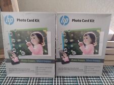 HP Photo Card 2 Packs Of 10 (5”X7”) Glossy Photo Paper/Envelopes (4”X6”)  picture