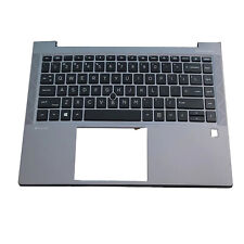 For HP ZBOOK Firefly 14 G7 G8 Gray Palmrest w/Keyboard White Backlit M07131-001 picture