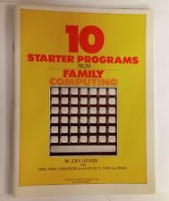 10 Starter Programs From Family Computing PB Book Apple Atari C 64 VIC-20 TI OOP picture