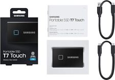 Samsung T7 Touch 1TB Portable External SSD - Black (MU-PC1T0K/WW) picture