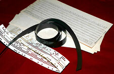 SET of Soviet Punch Cards (IBM 80-column) + Punched Paper Tape + Magnetic Tape  picture