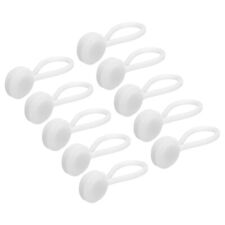 10 Pcs Magnetic Cable Clips 4.3 Inch x 0.6 Inch White picture
