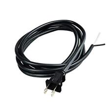 2 Prong Polarized 18 Gauge 10ft Power Cord Pigtail Tool Heavy Duty 110V 115V ... picture