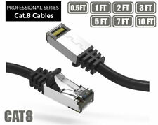 Cat.8 S/FTP (SSTP) CAT8 Ethernet Network 2GHz Cable 1Ft 2Ft 3Ft 5Ft 7Ft 10Ft lot picture