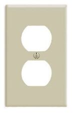Leviton 86003, Standard, 1-Gang, Ivory, 1-Duplex Receptacle, Wallplate, 1pc picture