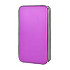 96 Disc CD/DVD Case Holder Storage Wallet Portable Organizer Zipper Bag Purple picture