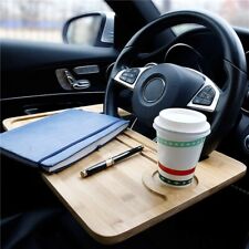 Portable Laptop Bamboo Desk and Tray car steering wheel eating tray table picture