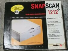 AGFA Snapscan 1212 Scanner Original Box Unopened *RARE* Color scanner picture