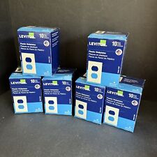 6boxes Of 10ea Leviton Mfg M56-78003-TMP Wall Plate Light Almond picture