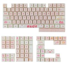 XDA 9mm Keycaps 133KeysCute Peach For Gaming Mechanical Keyboard picture