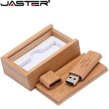 JASTER Free custom logo USB flash drive Wooden Bamboo USB with Box Memory stick picture