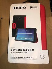Incipio Clarion Series Case for Samsung Galaxy Tab E 8.0 - Red / Black picture
