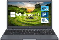 SGIN 14 Inch Laptop 12GB DDR4 512GB SSD Notebook 2.80Ghz Dual Core HDMI USB 3.0 picture