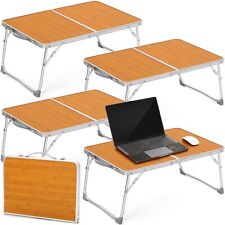 Wenqik 4 Pcs Foldable Laptop Tables Folding Bed Table Portable Mini Lap Desk ... picture