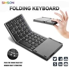 Mini Wireless Keyboard Bluetooth Touchpad B033 Portable Magnetic Triple Folding picture