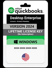 INTUIT QUICKBOOKS ENTERPRISE 2024 FULL DVD RETAIL BOX VERSION LIFTIME LICENSE picture