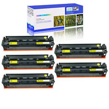 5PK CF402A 201A Yellow Toner Cartridge For HP LaserJet Pro M252 M252dn M252dw picture