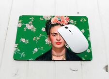 Frida Kahlo, Green  Mouse Pad, Desk Accessory, Office Decor, Desk Decor, gift picture