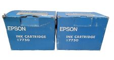 Vtg 80s Genuine Epson Ink Cartridge 7750 for Vtg SQ-2000 Inkjet Printer Lot Of 2 picture