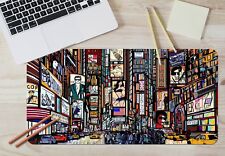3D Hand-painted City 1423 Non-slip Office Desk Mouse Mat Large Keyboard Pad Game picture