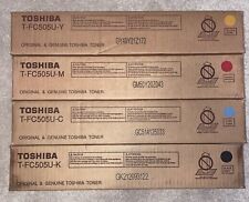 Toshiba T-FC505U Toner Cartridges Set KCMY For 2E505ACE,3005ACE,3505ACE OEM NEW picture