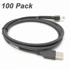 100-PACK USB Cable Coiled 6 Feet for Symbol Barcode Scanner ls2208 ls3578 DS6708 picture