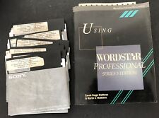 Vtg Computer Software WordStar Professional Release 5 + book floppy disks picture