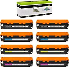 2 Set of 8 PK Compatible Toner Cartridge for HP 125A CB540A CB541A CB542A CB543A picture