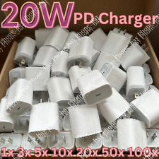 100x Lot 20W USB C Fast Wall Charger PD Power Adapter For iPhone 14/13/12/11/XR  picture