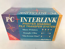 SOFTWORX PC INTERLINK PRINTER SHARING FILE TRANSFER SYSTEM NEW SEALED BOX picture