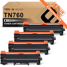 4x TN760 for Brother Black Toner Cartridge TN730 MFC-L2710DW With Ink Level Chip picture