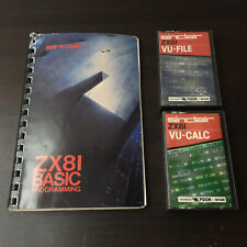 Sinclair ZX81 16K Software Bundle VU-CALC VU-FILE BASIC PROGRAMMING MANUAL picture