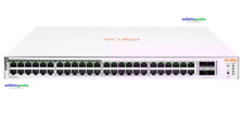 HPE JL815A#ABA Aruba 48-Port PoE 4SFP 370W Smart Switch - New Factory Sealed picture
