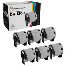 LD Compatible Brother DK-1209 6 Rolls of Address Labels / 1.1 in x 2.4 in picture