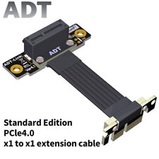 PCI-E 4.0 X1 Riser Cable Dual 90 Degree PCIe Gen4 x1 to 1x Extension Cable PCI picture