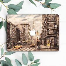 New York Vintage Oil Painting City Hard Case For Macbook Pro 13 14 15 16 Air 13 picture