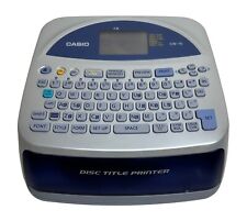 Casio Disc Title Printer CW-75 Qwerty Keyboard w/New Batteries ~ Tested = Works picture