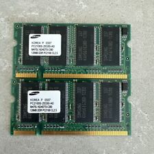 ~ (2x 128MB) SAMSUNG PC-2100S M470L1624DT0-CB0 DDR-266 LAPTOP SO-DIMM RAM DDR1 picture