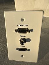 Wall Plate / Steel / HDMI, Computer VGA, Audio 3.5mm. Fast . picture
