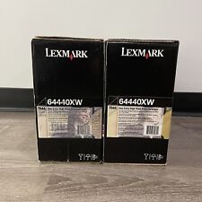 Genuine Lexmark 64440XW Black EXTRA High Yield Print Cartridge lot of 2 for T644 picture