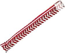Hand Stitched - 100% Cotton - Red and White Bracelet - (8.5