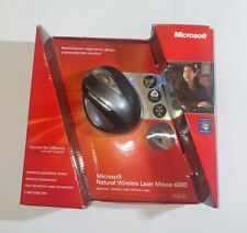 RARE Microsoft Natural Wireless Laser Mouse 6000 - Used w/ Wear & Sticky Residue picture