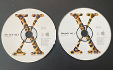 Apple Mac OS X v10.2 Jaguar Install Discs 1 & 2 Macintosh Operating System 2002 picture