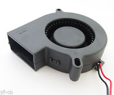 20pcs Brushless DC Cooling Blower Fan 75mm 7525 75x75x25mm 5V 12V 24V 2pin/2wire picture